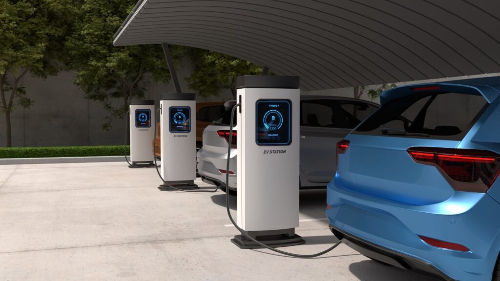 EV charging networks, smart mobility, and solar energy